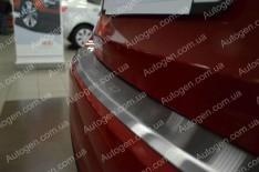 Накладка на бампер Kia Cerato 3 (2012-2018) NataNiko с загибом
