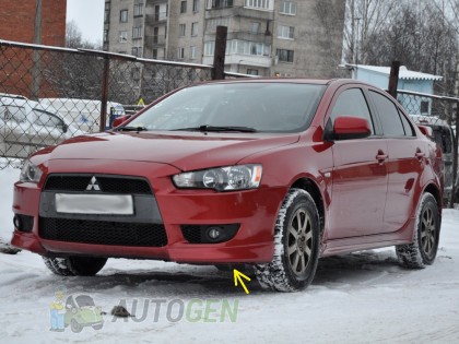 ����� �� ������ (������) Mitsubishi Lancer X (2007-2018) (�������� 2��) (�������������)